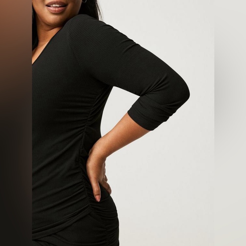 Torrid Ribbed Surplice Top - Picture 3 of 5